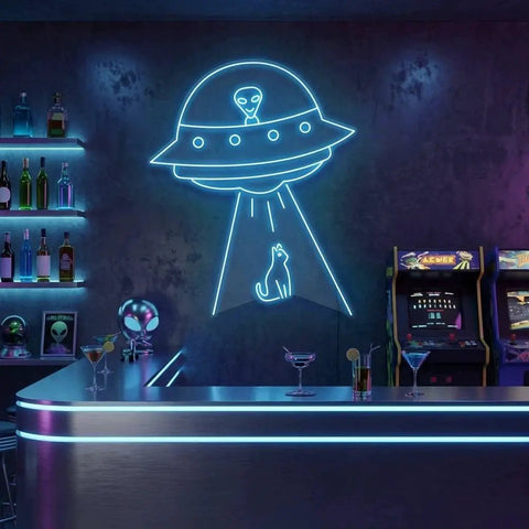 Alien Spaceship Led Neon Sign Light
