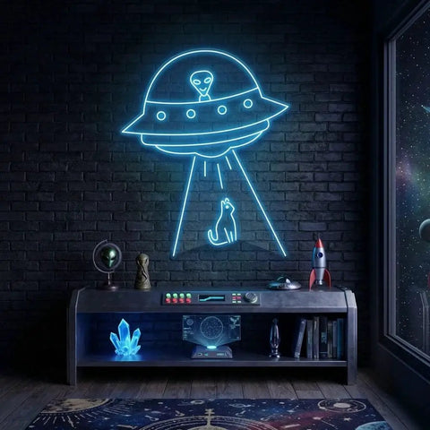 Alien Spaceship Led Neon Sign Light