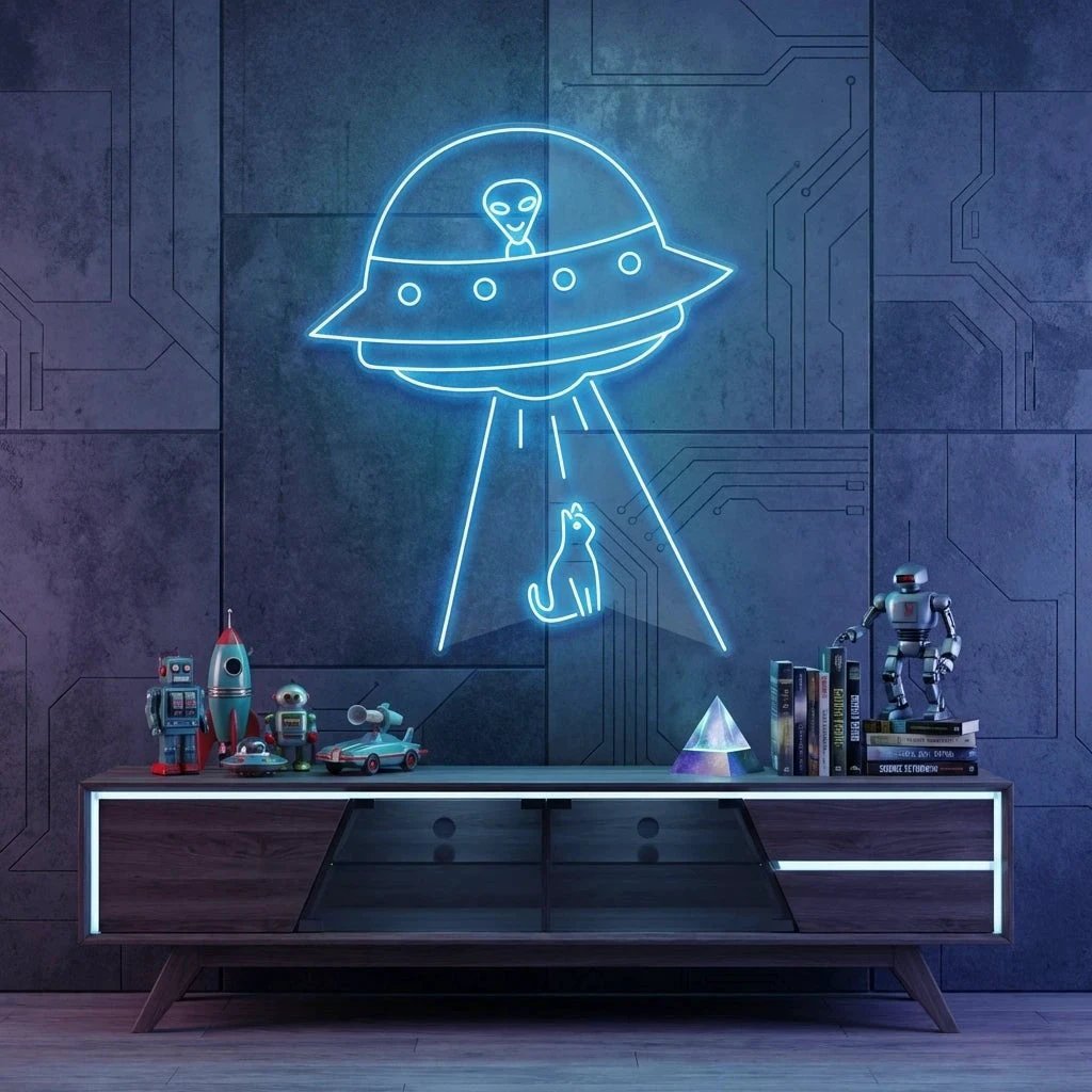 Alien Spaceship Led Neon Sign Light