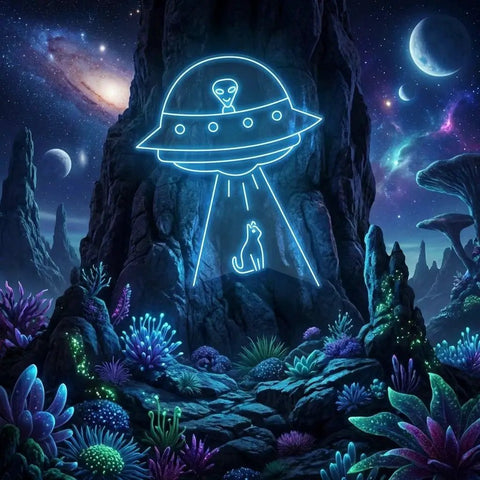 Alien Spaceship Led Neon Sign Light