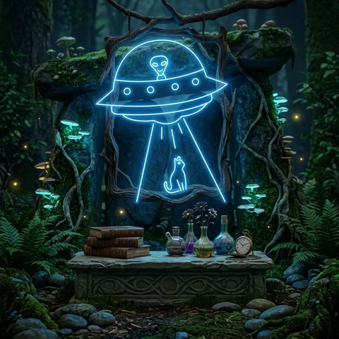 Alien Spaceship Led Neon Sign Light