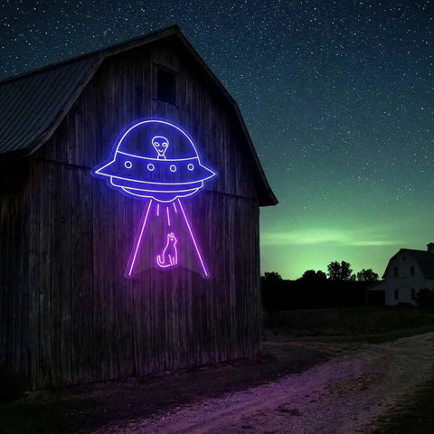 Alien Spaceship Led Neon Sign Light