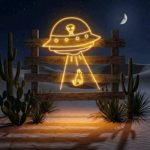 Alien Spaceship Led Neon Sign Light