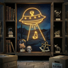 Alien Spaceship Led Neon Sign Light