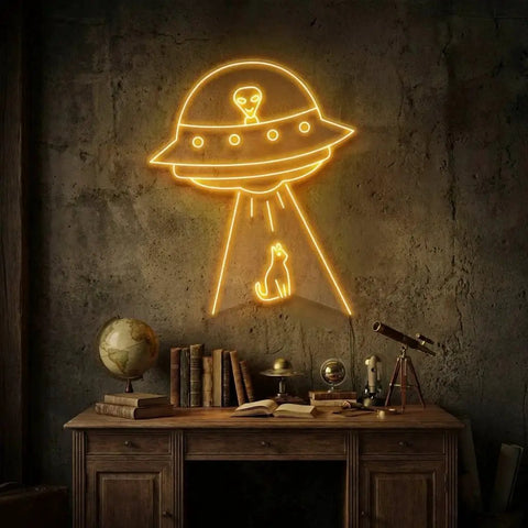 Alien Spaceship Led Neon Sign Light