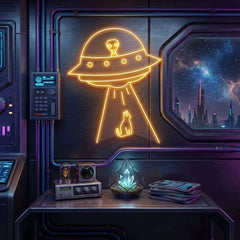 Alien Spaceship Led Neon Sign Light