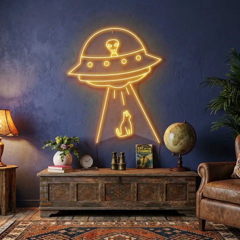 Alien Spaceship Led Neon Sign Light