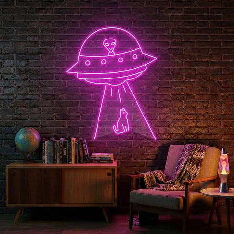 Alien Spaceship Led Neon Sign Light