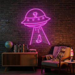Alien Spaceship Led Neon Sign Light