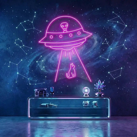 Alien Spaceship Led Neon Sign Light