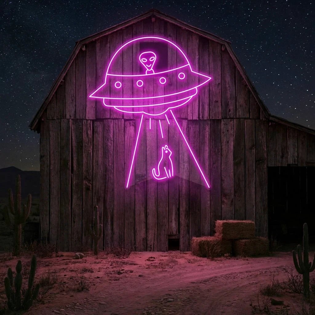 Alien Spaceship Led Neon Sign Light