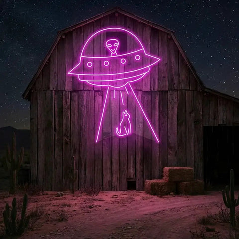 Alien Spaceship Led Neon Sign Light