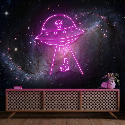 Alien Spaceship Led Neon Sign Light