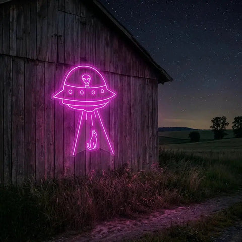 Alien Spaceship Led Neon Sign Light