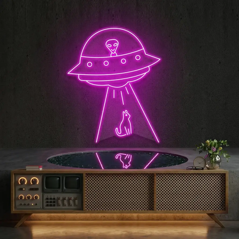 Alien Spaceship Led Neon Sign Light