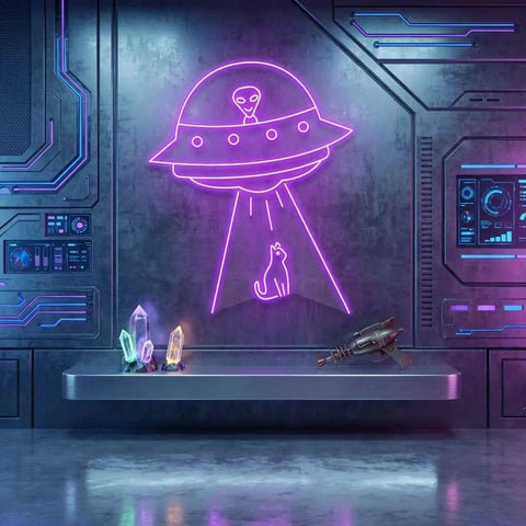 Alien Spaceship Led Neon Sign Light