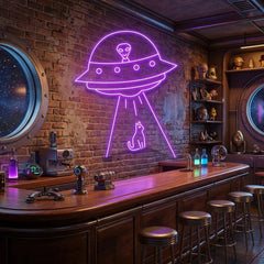 Alien Spaceship Led Neon Sign Light