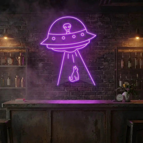 Alien Spaceship Led Neon Sign Light