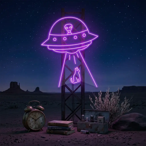 Alien Spaceship Led Neon Sign Light