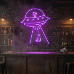 Alien Spaceship Led Neon Sign Light