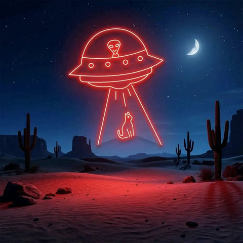 Alien Spaceship Led Neon Sign Light