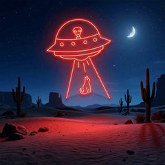 Alien Spaceship Led Neon Sign Light