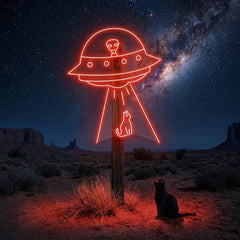 Alien Spaceship Led Neon Sign Light