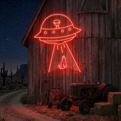 Alien Spaceship Led Neon Sign Light