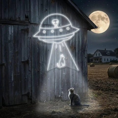 Alien Spaceship Led Neon Sign Light