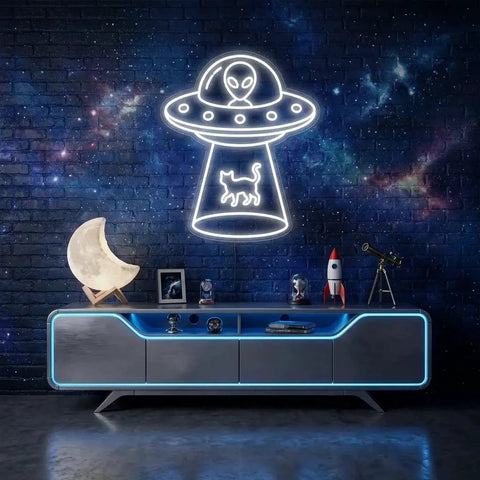 Alien Spaceship Led Neon Sign Light