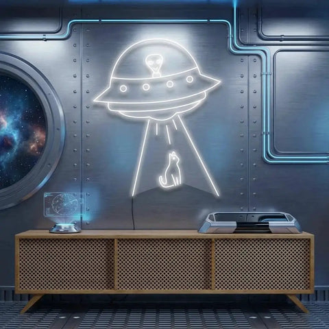 Alien Spaceship Led Neon Sign Light