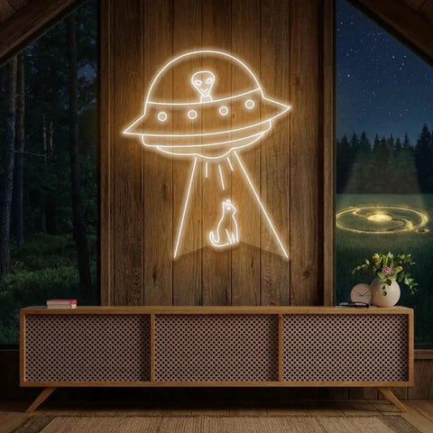 Alien Spaceship Led Neon Sign Light