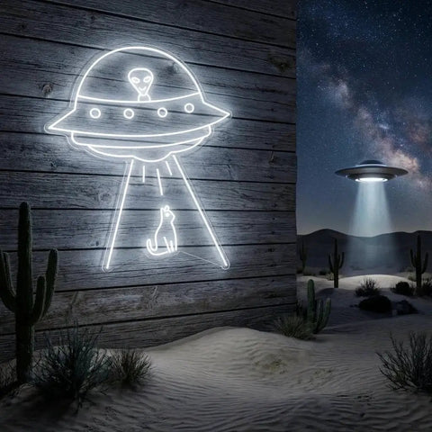 Alien Spaceship Led Neon Sign Light