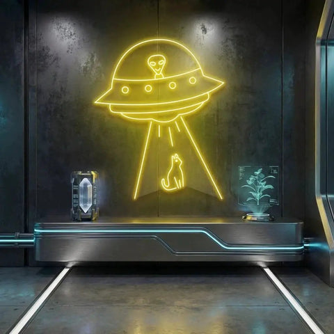 Alien Spaceship Led Neon Sign Light