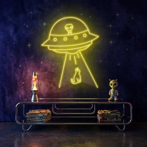 Alien Spaceship Led Neon Sign Light