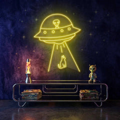 Alien Spaceship Led Neon Sign Light