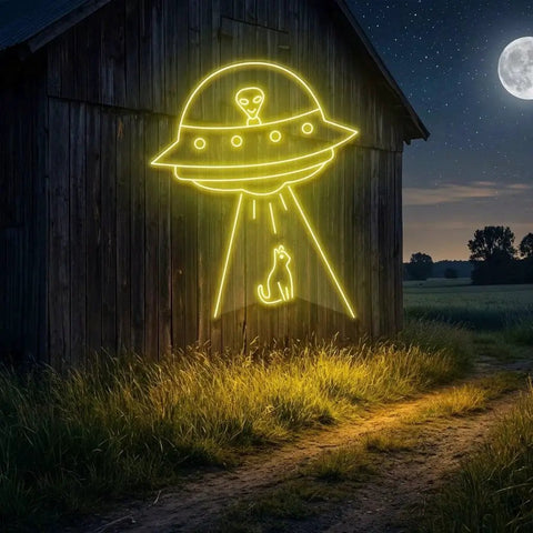 Alien Spaceship Led Neon Sign Light