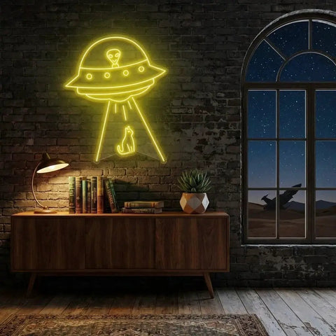 Alien Spaceship Led Neon Sign Light