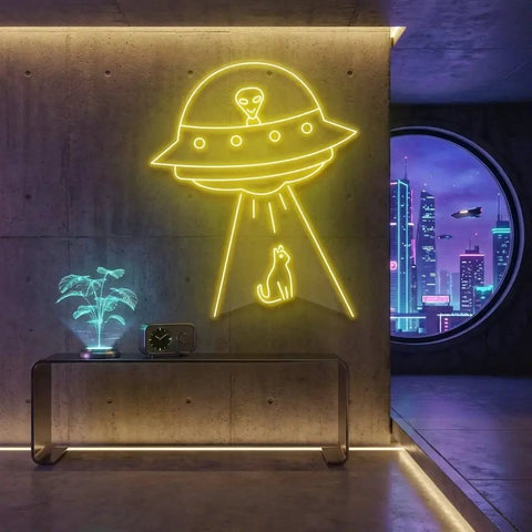 Alien Spaceship Led Neon Sign Light
