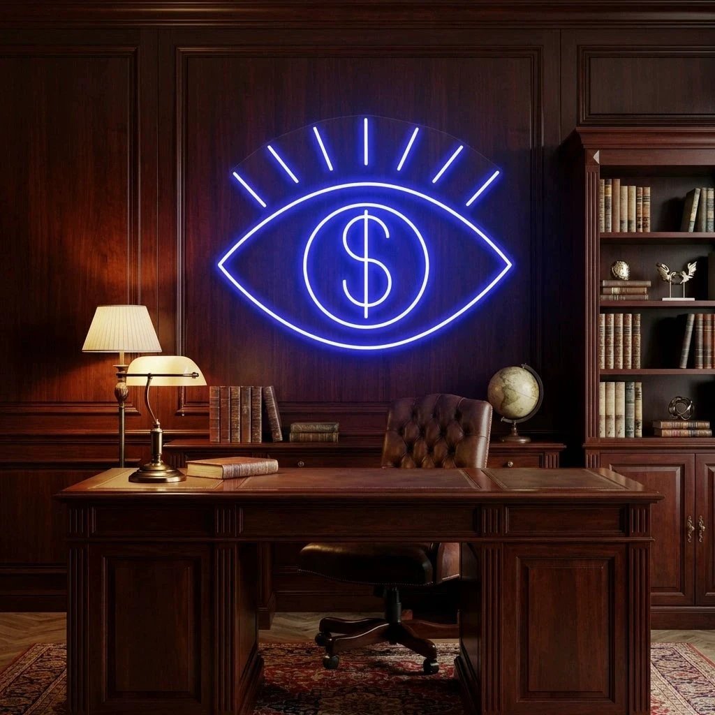 All Eye See Is Money Led Neon Sign Light