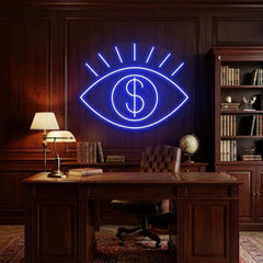 All Eye See Is Money Led Neon Sign Light
