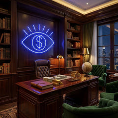 All Eye See Is Money Led Neon Sign Light