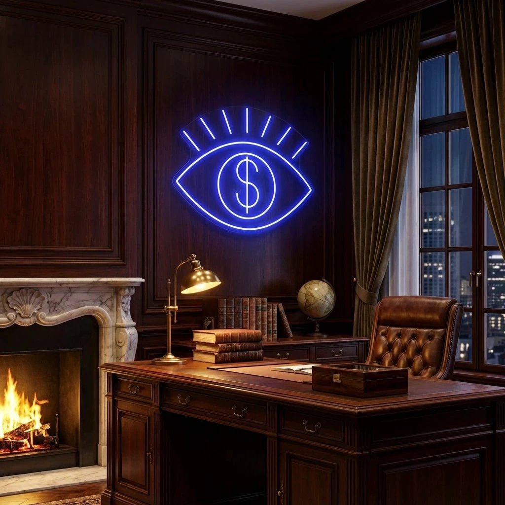 All Eye See Is Money Led Neon Sign Light