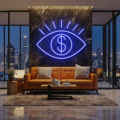 All Eye See Is Money Led Neon Sign Light