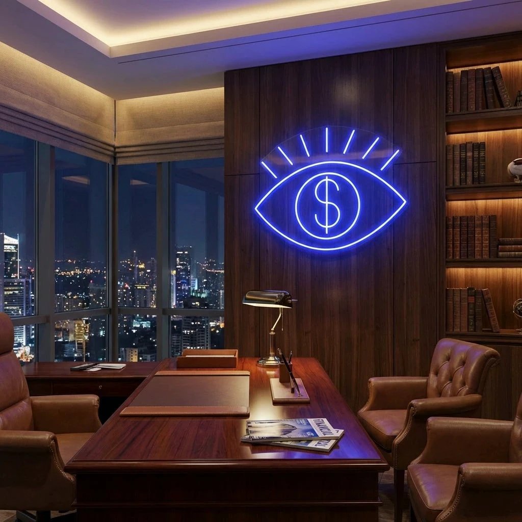 All Eye See Is Money Led Neon Sign Light