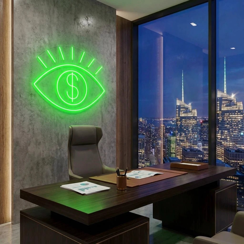 All Eye See Is Money Led Neon Sign Light