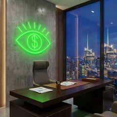 All Eye See Is Money Led Neon Sign Light
