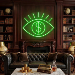 All Eye See Is Money Led Neon Sign Light