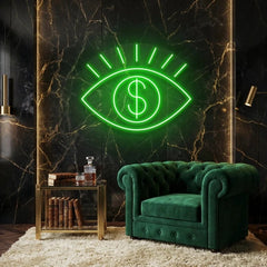 All Eye See Is Money Led Neon Sign Light