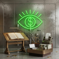 All Eye See Is Money Led Neon Sign Light